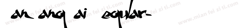 FanHangKai Regular字体转换
